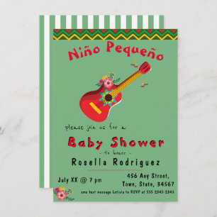 Invitation Baby shower Fiesta mexicaine
