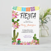 Invitation Baby shower Fiesta mexicaine (Debout devant)