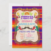 Invitation Baby shower Fiesta mexicaine (Devant)