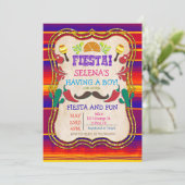 Invitation Baby shower Fiesta mexicaine (Debout devant)