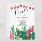 Invitation Baby shower Fiesta mexicaine (Devant)