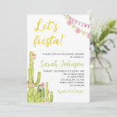 Invitation Baby shower Fiesta mexicaine (Debout devant)