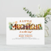 Invitation Baby shower Fiesta Mexicaine Amusants (Debout devant)