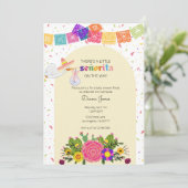 Invitation Baby shower Fiesta Senorita (Debout devant)