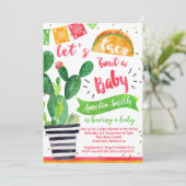 Invitation Baby shower Fiesta Taco (Debout devant)