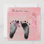 Invitation Baby shower fille (Devant)