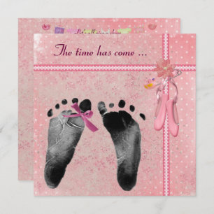 Invitation Baby shower fille