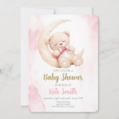 Invitation Baby shower fille (Devant)