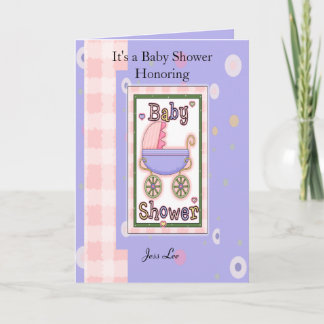 Invitation Baby shower fille