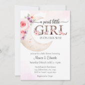 Invitation Baby shower fille (Devant)