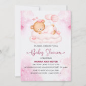 Invitation Baby shower fille (Devant)