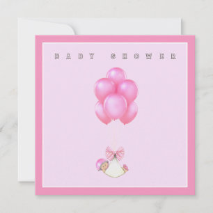 Invitation Baby Shower Fille