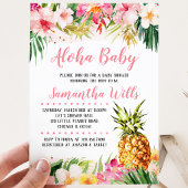 Invitation Baby Shower Fille Ananas