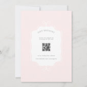Invitation Baby Shower Fille Arc-en-Ciel avec Code QR (Dos)