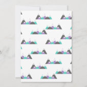 Invitation Baby shower fille Aventure Attend (Dos)