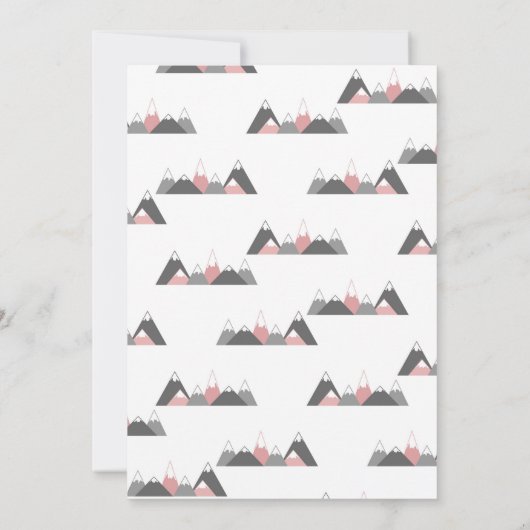 Invitation Baby shower fille Aventure Attend (Dos)