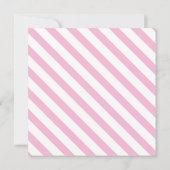 Invitation Baby shower fille baleine rose (Dos)