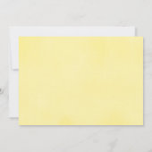 Invitation Baby shower fille bébé douce citron aquarelle fill (Dos)