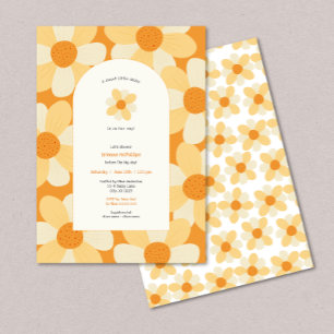 Invitation Baby shower fille Boho Daisy