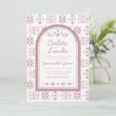 Invitation Baby shower fille Cielito Lindo (Debout devant)