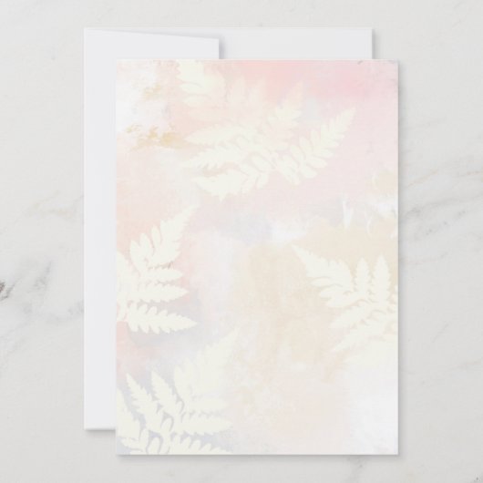 Invitation Baby shower fille Citrouille d'aquarelle de automn (Dos)