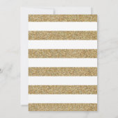 Invitation Baby shower fille Citrouille rose et or (Dos)