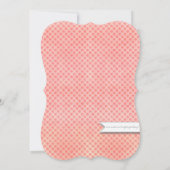 Invitation Baby shower Fille Cute  Eléphant Aquarelle (Dos)