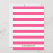 Invitation Baby shower fille de football (Dos)