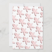 Invitation Baby shower Fille de pain d'épices de Noël (Dos)