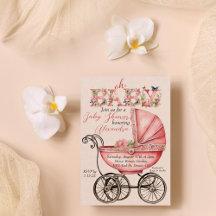 Baby shower fille de transport de bébé
