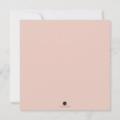 Invitation Baby shower fille Dentelle rose (Dos)