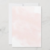 Invitation Baby shower Fille Eucalyptus Rose Rose (Dos)