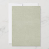 Invitation Baby shower fille Eucalyptus rose rose pâle (Dos)