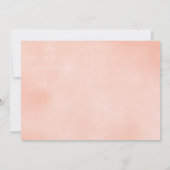 Invitation baby shower fille Flamant rose or rose (Dos)