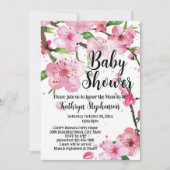 Invitation Baby shower Fille Fleur Fleur de Printemps de Ceri (Devant)