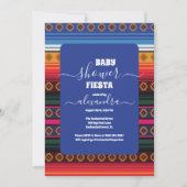 Invitation Baby shower Fille Floral Mexicain tendance (Devant)