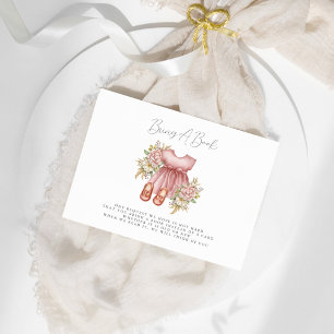 Invitation Baby Shower Fille Florale Bohème Apportez Un Livre