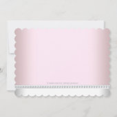 Invitation Baby shower fille jumelle mignonne (Dos)