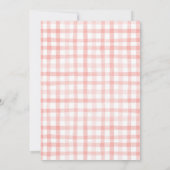 Invitation Baby shower Fille Lapin Floral (Dos)