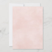 Invitation Baby shower fille lapin mignonne (Dos)