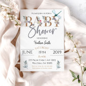 Invitation Baby shower Fille libellule