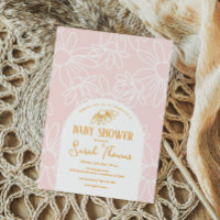 Baby shower fille marguerite rose