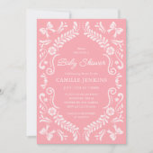 Invitation Baby shower Fille Mexicaine (Devant)