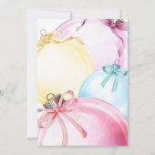 Invitation Baby shower Fille Noël hiver (Dos)