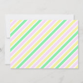 Invitation Baby shower fille ours en peluche mignonne (Dos)