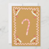 Invitation Baby shower fille pain d'épices (Dos)