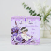Invitation Baby shower fille papillon Lilac Lavender Rose (Debout devant)