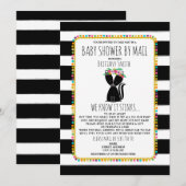 Invitation Baby shower Fille Par La Poste Distancing Social S (Devant / Derrière)