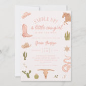Invitation Baby shower fille petite fille (Devant)