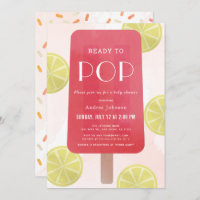 Baby shower Fille Popsicle Lemonade Rose